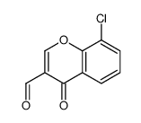 8-Chloro-4-oxo-4H-chromene-3-carbaldehyde Structure