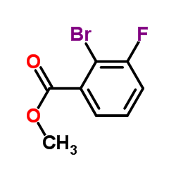 2-溴-3-氟苯甲酸甲酯结构式