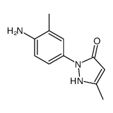 2-(4-amino-3-methylphenyl)-5-methyl-1H-pyrazol-3-one结构式