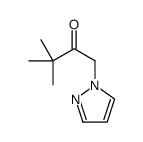 3,3-dimethyl-1-pyrazol-1-ylbutan-2-one Structure