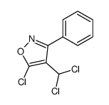 5-CHLORO-4-(CHLOROMETHYL)-3-PHENYLISOXAZOLE structure