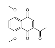 2-acetyl-5,8-dimethoxynaphthalene-1,4-dione Structure