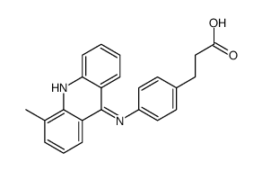3-[4-[(4-methylacridin-9-yl)amino]phenyl]propanoic acid结构式