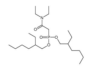 2-[bis(2-ethylhexoxy)phosphoryl]-N,N-diethylacetamide结构式