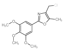 4-(Chloromethyl)-5-methyl-2-(3,4,5-trimethoxyphenyl)-1,3-oxazole Structure