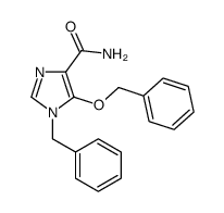1-benzyl-5-phenylmethoxyimidazole-4-carboxamide Structure