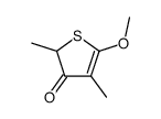5-methoxy-2,4-dimethylthiophen-3-one Structure