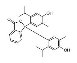 3,3-双(4-羟基-2-异丙基-5-甲基苯基)异苯并呋喃-1(3H)-酮结构式