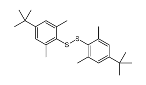 双(4-叔丁基-2,6-二甲基苯基)二硫化物结构式