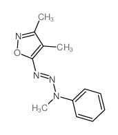 Isoxazole,3,4-dimethyl-5-(3-methyl-3-phenyl-1-triazen-1-yl)-结构式