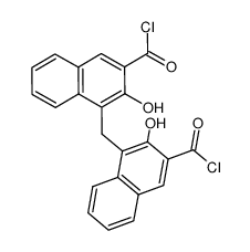 4,4'-Methylen-bis-(3-hydroxy-2-naphthoyl)chlorid结构式