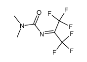 N,N-Dimethyl-N'-[2,2,2-trifluor-1-(trifluormethyl)ethyliden]-harnstoff Structure