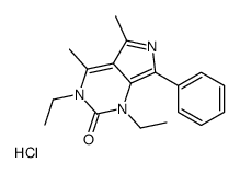 1,3-diethyl-4,5-dimethyl-7-phenylpyrrolo[3,4-d]pyrimidin-2-one,hydrochloride结构式