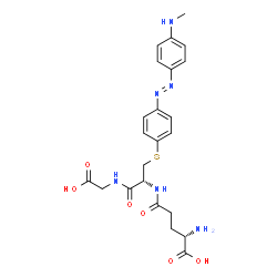 3-(glutathion-S-yl)-N-methyl-4-aminoazobenzene structure