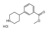 3-PIPERIDIN-4-YL-BENZOIC ACID METHYL ESTER HCL Structure