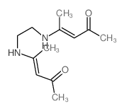 4-[2-(4-oxopent-2-en-2-ylamino)ethylamino]pent-3-en-2-one结构式