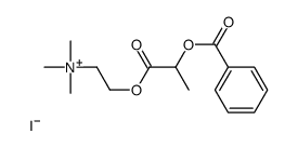 2-(2-benzoyloxypropanoyloxy)ethyl-trimethylazanium,iodide Structure
