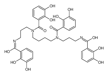 N,N',N'',N'''-tetra(2,3-dihydroxybenzoyl)spermine结构式