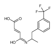 3-[[α-Methyl-m-(trifluoromethyl)phenethyl]carbamoyl]propenoic acid结构式