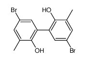 5,5'-dibromo-2,2'-dihydroxy-3,3'-dimethylbiphenyl结构式