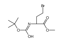 (S)-2-(BOC-氨基)-4-溴丁酸甲酯结构式