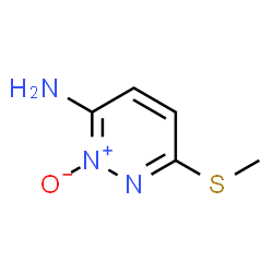 3-Pyridazinamine, 6-(methylthio)-, 2-oxide (9CI) structure