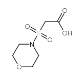 Acetic acid,2-(4-morpholinylsulfonyl)- Structure