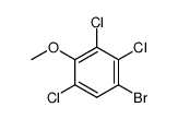 4-bromo-2,3,6-trichloroanisole结构式