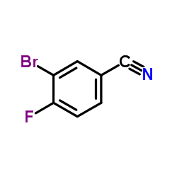 3-溴-4-氟苯甲腈结构式