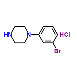 1-(3-溴苯基)哌嗪盐酸盐结构式