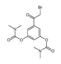 5-(bromoacetyl)-1,3-phenylene bis(dimethylcarbamate)结构式