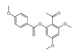 (2-acetyl-3,5-dimethoxyphenyl) 4-methoxybenzoate Structure