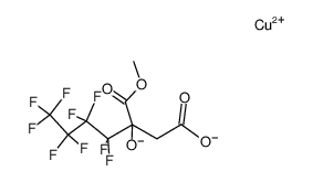 copper salt of β-hydroxy-β-carbomethoxynonafluoroenanthic acid结构式