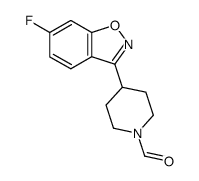 6-fluoro-3-(1-formyl-4-piperidinyl)-1,2-benzisoxazole结构式