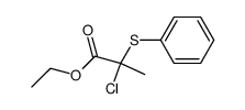 ethyl 2-chloro-2-(phenylthio)propanoate结构式
