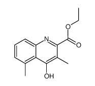 4-hydroxy-3,5-dimethyl-quinoline-2-carboxylic acid ethyl ester结构式