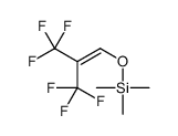 trimethyl-[3,3,3-trifluoro-2-(trifluoromethyl)prop-1-enoxy]silane结构式