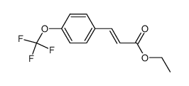 (E)-3-(4-(三氟甲氧基)苯基)丙烯酸乙酯结构式