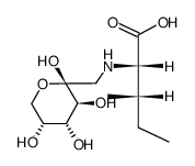 果糖-异亮氨酸(非对映异构体的混合物)结构式