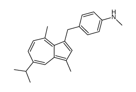 3-(p-methylamino)benzylguaiazulene结构式