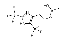 N-[2-[2,4-bis(trifluoromethyl)-1H-imidazol-5-yl]ethyl]acetamide Structure