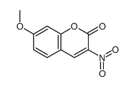 7-methoxy-3-nitrochromen-2-one结构式