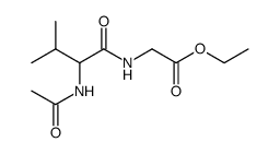 2-(acetylamino)-3-methyl-N-<(ethoxycarbonyl)methyl>butanamide结构式