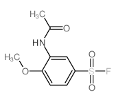 3-acetamido-4-methoxy-benzenesulfonyl fluoride结构式