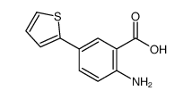 2-AMINO-5-(2-THIENYL)BENZOIC ACID Structure