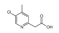 2-(5-chloro-4-methylpyridin-2-yl)acetic acid Structure