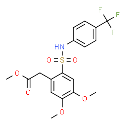 METHYL [4,5-DIMETHOXY-2-(4-TRIFLUOROMETHYL-PHENYLSULFAMOYL)-PHENYL]-ACETATE Structure