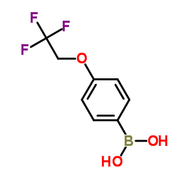 4-(2,2,2-三氟乙氧基)苯硼酸结构式