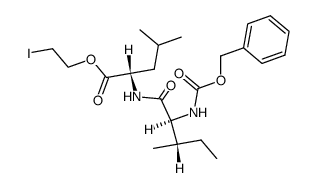 N-Benzyloxycarbonyl-L-isoleucyl-L-leucin-2-iodethylester Structure