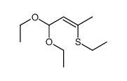 1,1-diethoxy-3-ethylsulfanylbut-2-ene Structure